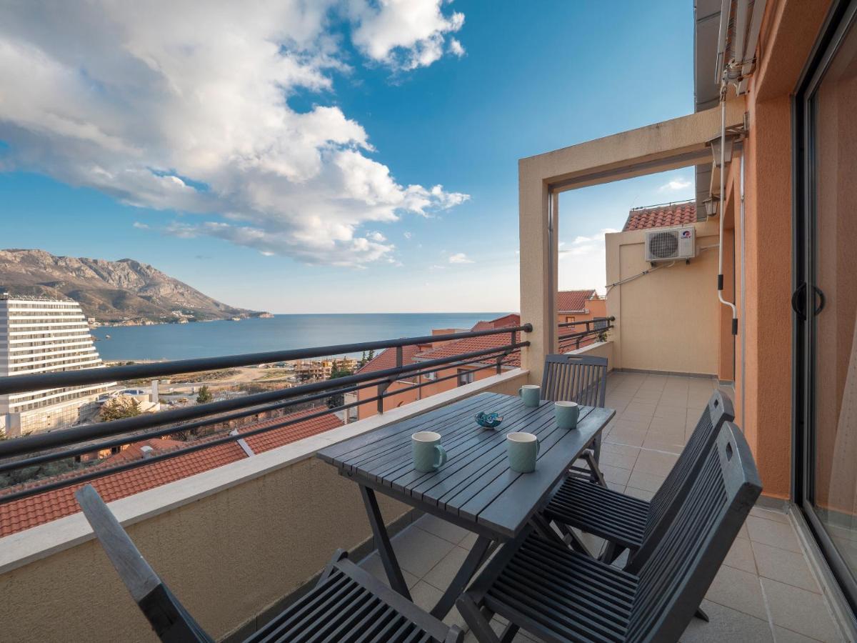 Sea View Two Bedroom Family Apartment With Pool - Sunset Ivanovici Bečići Exterior foto